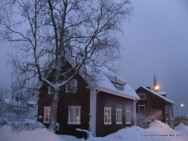 snow cottage sweden sverige skellefteaa