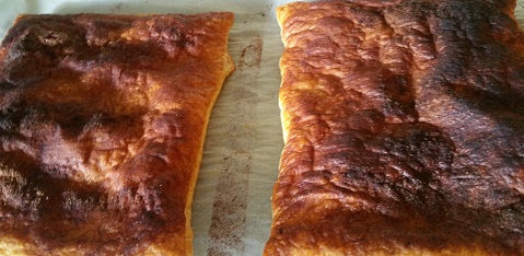 Cooked pastry sheets